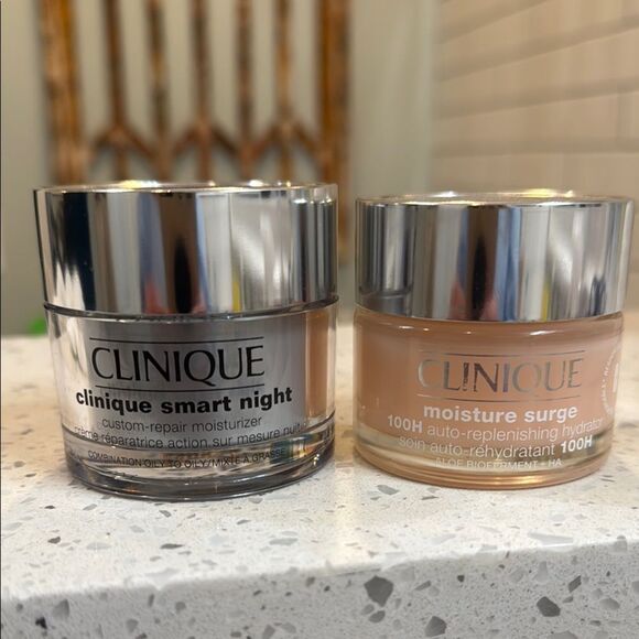 Clinique Smart Night and Moisture Surge bundle- brand new (no box) Full size! - Picture 1 of 8